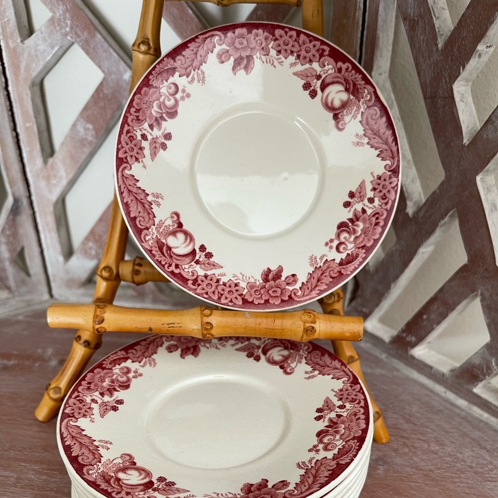 Wedgwood 1936 Harvard Tercentenary saucers